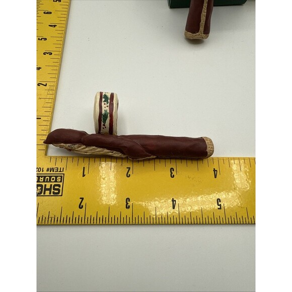 Vtg Kurt S Adler Santa Taper Candle Rings Old World Christmas Rare Set Unique 4" - Picture 9 of 12